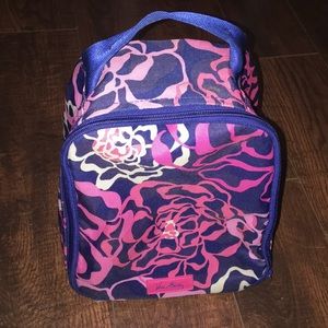 PINK AND BLUE VERA BRADLEY LUNCH BOX